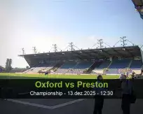 Prognóstico Oxford Preston (13 December 2025)