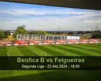 Prognóstico Benfica B Felgueiras (22 December 2024)