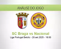 Prognóstico SC Braga Nacional (28 September 2025)