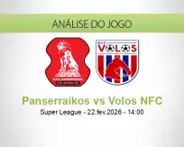 Prognóstico Panserraikos Volos NFC (22 February 2026)