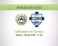 Prognóstico Udinese Como (06 April 2026)
