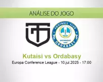 Prognóstico Kutaisi Ordabasy (10 July 2025)