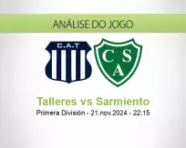 Prognóstico Talleres Sarmiento (22 November 2024)