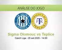 Prognóstico Sigma Olomouc Teplice (20 September 2025)