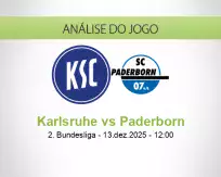 Prognóstico Karlsruhe Paderborn (13 December 2025)