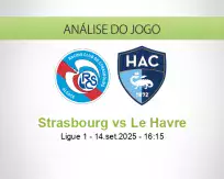 Prognóstico Strasbourg Le Havre (14 September 2025)