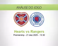 Prognóstico Hearts Rangers (21 December 2025)