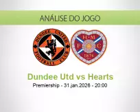 Prognóstico Dundee Utd Hearts (31 January 2026)