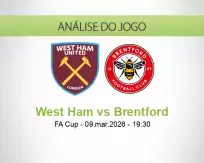 Prognóstico West Ham Brentford (09 March 2026)