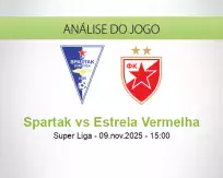 Prognóstico Spartak Estrela Vermelha (09 November 2025)