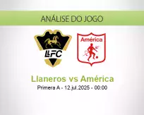 Prognóstico Llaneros América (12 July 2025)