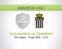 Prognóstico La Louvière Charleroi (10 August 2025)