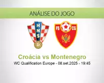 Prognóstico Croácia Montenegro (08 September 2025)