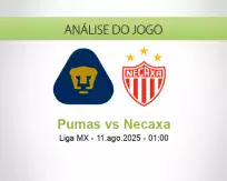 Prognóstico Pumas Necaxa (11 August 2025)