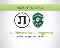 Prognóstico Lok Plovdiv Ludogorets (14 September 2025)