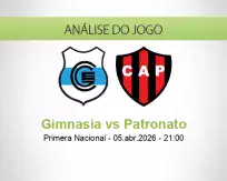 Prognóstico Gimnasia Patronato (05 April 2026)