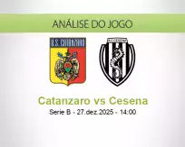 Prognóstico Catanzaro Cesena (27 December 2025)