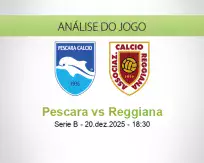 Prognóstico Pescara Reggiana (20 December 2025)