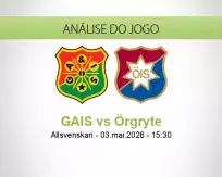 Prognóstico GAIS Örgryte (03 May 2026)