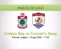 Prognóstico Colwyn Bay Connah's Quay (10 August 2025)