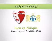 Prognóstico Sion Zurique (15 February 2025)