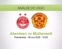 Prognóstico Aberdeen Motherwell (09 November 2025)