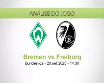 Prognóstico Bremen Freiburg (20 September 2025)
