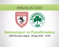 Prognóstico Samsunspor Panathinaikos (28 August 2025)