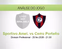 Prognóstico Sportivo Amel. Cerro Porteño (25 February 2026)
