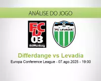 Prognóstico Differdange Levadia (07 August 2025)
