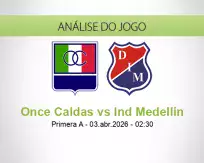 Once Caldas vs Ind Medellín