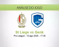 Prognóstico St Liege Genk (10 August 2025)
