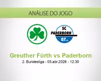 Prognóstico Greuther Fürth Paderborn (05 April 2026)