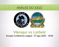 Prognóstico Víkingur Linfield (07 August 2025)