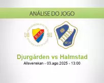 Prognóstico Djurgården Halmstad (03 August 2025)