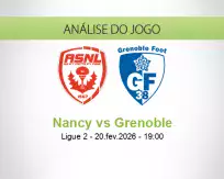 Prognóstico Nancy Grenoble (20 February 2026)