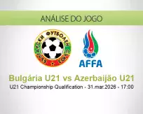 Prognóstico Bulgária U21 Azerbaijão U21 (31 March 2026)