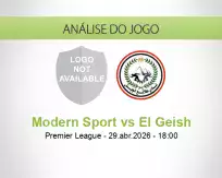 Prognóstico Modern Sport El Geish (29 April 2026)