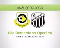 Prognóstico São Bernardo Operário (03 April 2026)