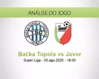 Prognóstico Bačka Topola Javor (30 August 2025)