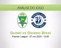 Prognóstico Gomel Dinamo Brest (07 November 2025)