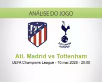 Prognóstico Atl. Madrid Tottenham (10 March 2026)