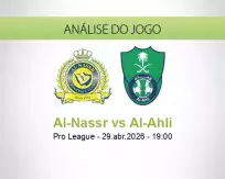 Prognóstico Al-Nassr Al-Ahli (29 April 2026)