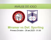Prognóstico Miramar Def. Sporting (29 September 2025)