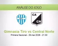 Prognóstico Gimnasia Tiro Central Norte (29 March 2026)