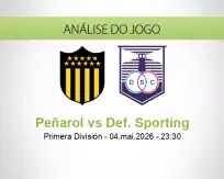 Prognóstico Peñarol Def. Sporting (05 May 2026)