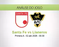Prognóstico Santa Fe Llaneros (02 April 2026)