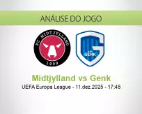 Prognóstico Midtjylland Genk (11 December 2025)