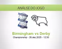 Prognóstico Birmingham Derby (26 December 2025)