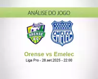 Prognóstico Orense Emelec (28 September 2025)